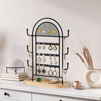 Vente en gros de boucles d'oreilles à grille Collier Bracelet Bague Bijoux Présentoir Bijoux Rangement Organisateurs Bijoux Présentoir Accessoires