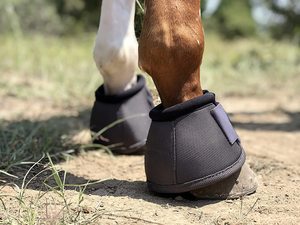 Horse Bell Boots No-Turn Horse Bell Stiefel Equine Ballistic Hoof Overre ach Bell Boot - Product Image 5