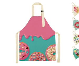 Tùy Chỉnh Ice Cream Pattern In Kỹ Thuật Số Thân Thiện Với Môi Bông Linen Bếp Tạp Dề - Product Image 1