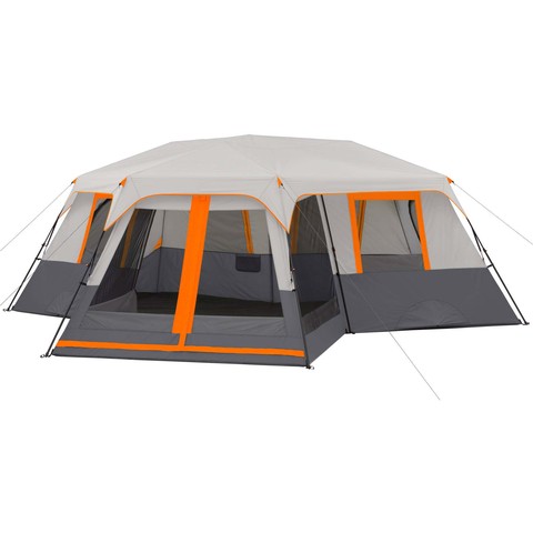 12-Person 3-Room Family Instant Cabin Screen Room Events Party Outdoor Waterproof Tent