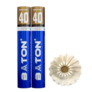 Bt-No.40 Terzo Grado Piuma D'oca Stesso Come Victor Maestro No.3 Con 2 Strati di Sughero Naturale Personalizzabile Badminton Volano - Product Image 2