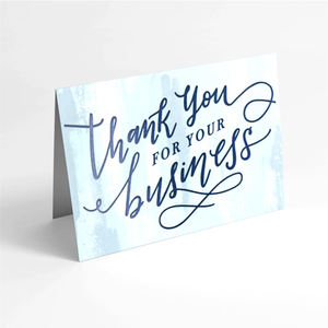 Tùy Chỉnh In Cảm Ơn Bạn Thiệp Chúc Mừng Thiết Kế Logo In Ấn Lá Vàng Cảm Ơn Bạn Thẻ Giấy Với Phong Bì - Product Image 6