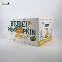 Boîte en plastique ondulé PP pour citrouilles, empilable, recyclable, de qualité alimentaire, légère, étanche, réutilisable, emballage pour produits frais