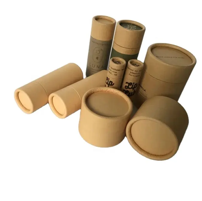 Emballage cosmétique écologique, pot en papier kraft 10ml 15ml 30ml 50ml 100ml, 10 pièces