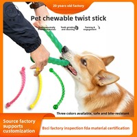 Bâton à mâcher résistant aux morsures pour grands chiens, jouet interactif en TPR pour stimuler l'esprit et l'entraînement cérébral des chiens