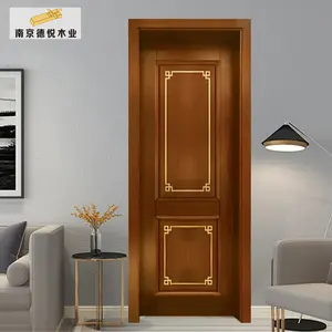 Light Extravagant Solid Wooden Door Composite Paint Wooden Door China Supplier Factory Bedroom Door