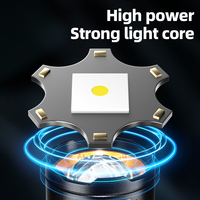 Lampe torche rechargeable super lumineuse à zoom, en alliage d'aluminium, faisceau laser longue portée, lampe de poche de qualité supérieure pour le camping en plein air