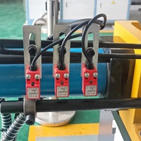 Cisaille hydraulique HESHUN pour découpe d'angles à 90 degrés, machine à découper les tuyaux en acier, machine à poinçonner les tubes carrés CH-50, moteur 3,75 KW