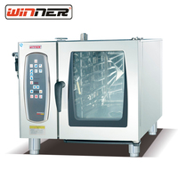 Horno Combinado Eléctrico de Sobremesa de 6 Niveles con Certificado CE, Horno Combinado Digital para Cocina de Hotel