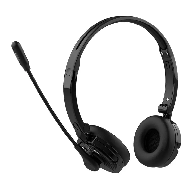 Auriculares inalámbricos con Bluetooth para teléfono móvil, audífonos estéreo con botón de control para Call center, oficina, camionero, Entrenamiento Educativo