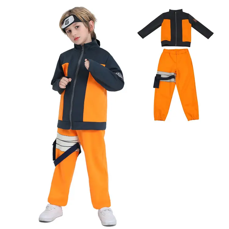 High Quality Halloween Kids Ninja Costume Boy Japanese Anime Cosplay Costume Sets