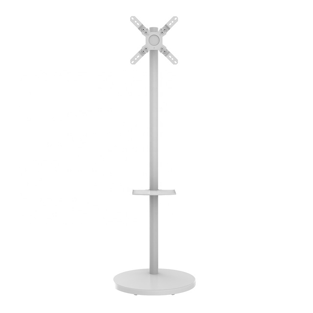 Best Selling White Steel Mobile TV Cart Floor Stand for 14-40" LCD/LED TVs Max VESA 200x200 12kg Load Capacity Tilt & Swivel