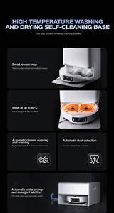 Robot Aspirador Inteligente AI 5 Pro, Nueva Versión Mejorada M40s, 23000Pa, Versión con Tanque de Agua, Evitación Inteligente de Obstáculos - Product Image 4