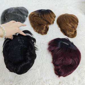 Promoción de $9.5 Letsfly Venta al por Mayor Pelucas de Encaje con Base de Seda 1x3 Baratas Sin Pegamento Fáciles de Usar 100% Cabello Humano Pelucas de Colores Súper Bonitas - Product Image 5