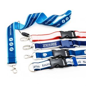 Cordón de Seguridad Personalizado de Poliéster para Profesores, con Doble Capa y Estampado, para Tarjetas de Identificación de Fútbol Universitario - Product Image 1