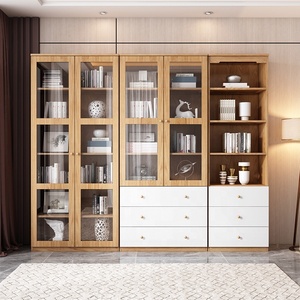 Armario <span class=keywords><strong>de</strong></span> estudio moderno, mueble <span class=keywords><strong>de</strong></span> Combinación libre, estantería <span class=keywords><strong>de</strong></span> casa, librería <span class=keywords><strong>de</strong></span> madera - Product Image 4