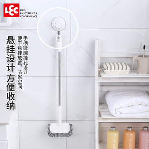 Brosse de nettoyage pour sol de salle de bain Lec, poils rigides, long manche, en nylon, pour toilettes, carrelages et sols - Product Image 3