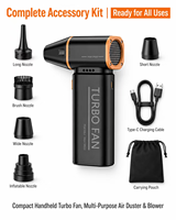 Nouveau modèle 2026 Souffleur d'air 100 000 tr/min 5000 mAh Ventilateur portable pour le nettoyage automobile