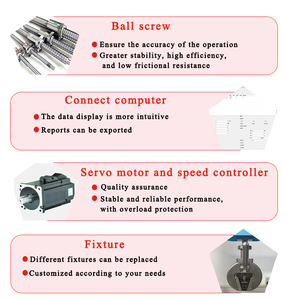 Otomatik Elektronik Üniversal Malzeme <span class=keywords><strong>Test</strong></span> Cihazı Hassas Kuvvet Ölçümü ile Bilgisayarlı - Product Image 6