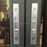 Ventana abatible para pantalla de balcón, ventanas correderas de vidrio y aluminio, doble acristalado, seguridad