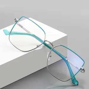 Monture de lunettes d'ordinateur anti-lumière bleue, vintage, œil de chat, design élégant, lunettes optiques