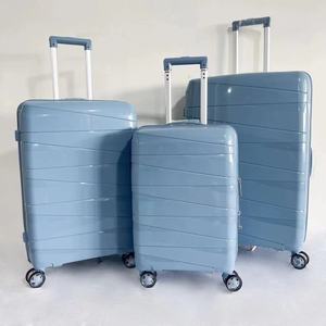 3 Pcs PP Luggage Set Custom Logo Design 20 Inch Carry on Trolley Case Password Lock <strong>Travel</strong> Suitcase With Spinner Wheels - Product Image 4