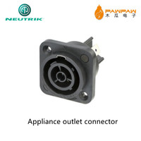 Connecteur de sortie d'appareil NAC3FPX-TOP, bornes à languette plate de 1/4 "Neutrik-POWERCON TRUE1 CONNECTEUR DE CHÂSSIS FEMELLE À VERROUILLAGE