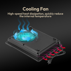 <span class=keywords><strong>Placa</strong></span> <span class=keywords><strong>de</strong></span> Inducción Portátil <span class=keywords><strong>de</strong></span> 1800W con un Solo Quemador, Cocina Eléctrica <span class=keywords><strong>de</strong></span> Sobremesa, 11 Modos <span class=keywords><strong>de</strong></span> Cocción, Pantalla Digital para el Hogar - Product Image 3