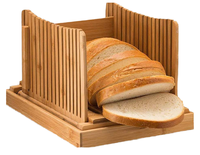Trancheuse à pain en bois et étagère de rangement à un seul niveau pour usage domestique et commercial