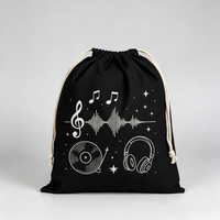 Sac de rangement en toile à cordon imprimé personnalisé motif dessin animé, écologique, recyclable, réutilisable, anti-poussière, pour la gym et l'emballage