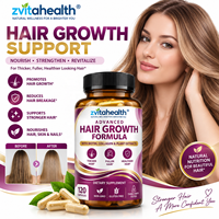 Produits de beauté pour la croissance des cheveux naturels en marque privée, capsules riches en biotine, multivitamines, minéraux, acide folique, collagène pour adultes