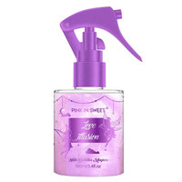 Vente en Gros d'Usine 100ml Brume Parfumée pour Cheveux Scintillante Rose Marque Coco Vanille Romance Amour Douce Fragrance pour Femme