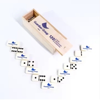 Jeu de dominos promotionnel personnalisé avec logo, dominos cubains colorés, blocs de dominos, jouet