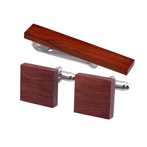 Quantité minimale de commande bas pour hommes beau cadeau d'affaires de boutons de manchette en bois de palissandre - Product Image 6