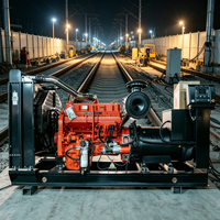 Groupe électrogène diesel 300 kVA, type ouvert, usage intensif, 400 V 50 Hz triphasé pour centres de données et alimentation de secours commerciale dans la région du Golfe