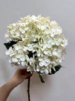 Flor Artificial de Hortensia Blanca Grande de 30 cm de Diámetro, Venta al por Mayor de Flores LUYI Chermy