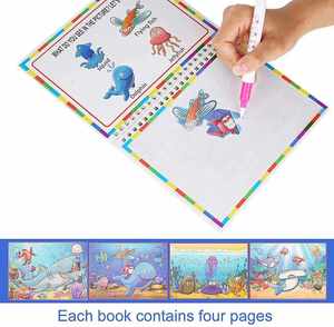 Livre de dessin magique réutilisable en plusieurs langues, livre de peinture éducatif pour l'éveil précoce des enfants - Product Image 2