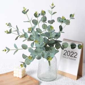 Plante Artificielle 16 Branches Feuilles d'Eucalyptus Feuilles <span class=keywords><strong>de</strong></span> Monnaie Feuilles <span class=keywords><strong>de</strong></span> Pomme Lot <span class=keywords><strong>de</strong></span> Plantes Vertes Accessoires Mariage Utilisation Extérieure - Product Image 2