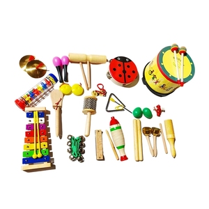 Wholesale Children Orff Percussion Kit Full Set Wooden Rhythm <b>Musical</b> Instruments For Kindergarten - Product Image 1