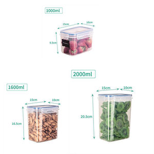 Boîte de conservation sous vide, moulée par injection, rectangulaire, transparente, sans BPA, écologique, multifonctionnelle, pour la préservation de la fraîcheur des aliments - Product Image 2
