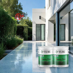 Yuru hiệu ứng đá cẩm thạch Epoxy lớp phủ sàn tự san lấp mặt bằng Nội Thất Sơn đầy màu sắc cát lỏng Sàn epoxy sơn cho bê tông - Product Image 5