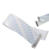 LVDS Computer-Displaykabel mit 1,0mm Abstand 30-polig Reversibel FIX-Typ LCD-Bildschirm Flexibles Kabel FFC