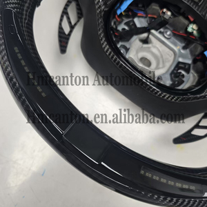 Volante Deportivo de Fibra de Carbono y Cuero con LED para BMW Serie G, M3 G20 G30 G80 M4 G82 M5 CS, Venta Directa al Por Mayor - Product Image 2