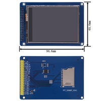 Module d'écran tactile LCD TFT de 3.2 pouces + carte adaptateur de bouclier de 3.2 pouces + Mega2560 Mega 2560 R3 CH340 avec USB pour Kit Arduino