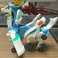 Jouet de Voiture Déformation Collision, Figurine Articulée Cheval Pégase, Robot Transformable en Plastique Intéressant, Cadeau pour Enfant