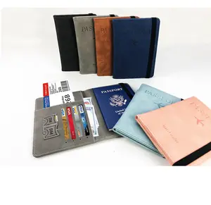 High Quality Sublimation Blank PU Leather Travel Passport Wallet Cover Case Holder