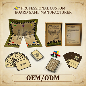 Juego de mesa personalizado en blanco para carreras de caballos, con figuras de jugadores de dados y temática forestal, para edades de 7 a 14 años - Product Image 1