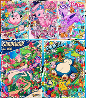 Tarjeta Coleccionable de Fan Art de Doble Cara YS B5, Serie Cosmic Code Lost, Squirtle y Otros Personajes Clásicos, Tarjeta Impresa