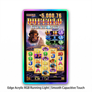 Monitor de Juego Personalizado Premium de 27 y 32 Pulgadas, Monitor Táctil PCAP para <span class=keywords><strong>Casino</strong></span> con Barra de Luz LED para Máquinas de Juego de Habilidad - Product Image 3