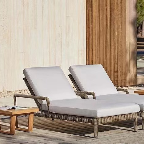 Patio Furniture Sunbeds Beach Chaise Lounge Hotel Garden Pool Sun Bed Set Outdoor Daybed